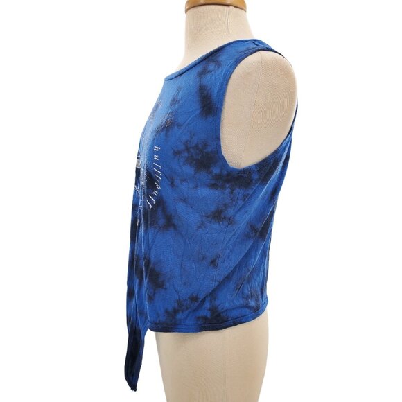 Harry Potter Med Shirt Tie Dye Hogwarts Crop Top House Sleeveless Womans Tee - Picture 7 of 12